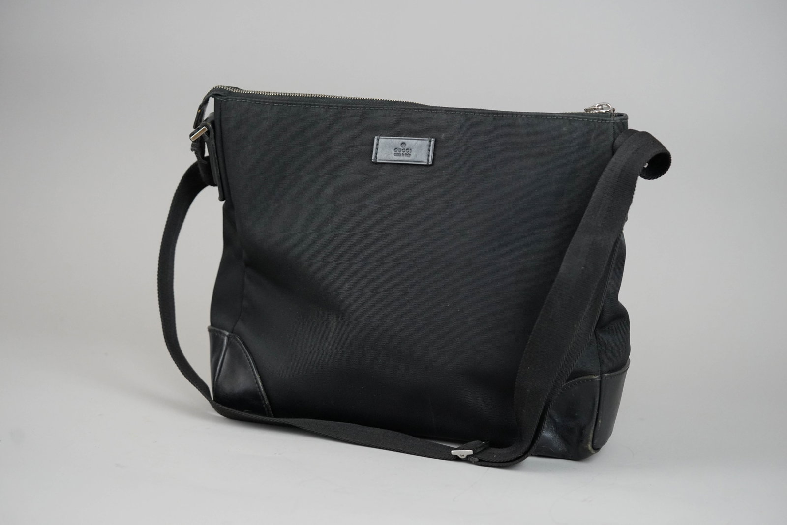 GUCCI SHOULDER BAG NYLON 1705 BLACK - 3