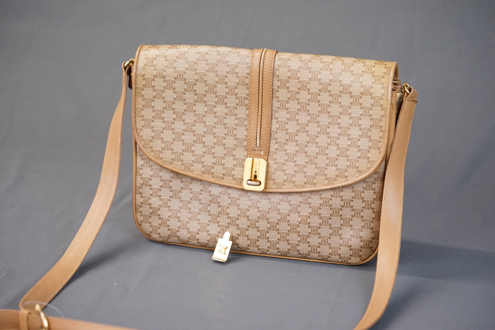 CELINE MACADAM SHOULDER BAG - 2