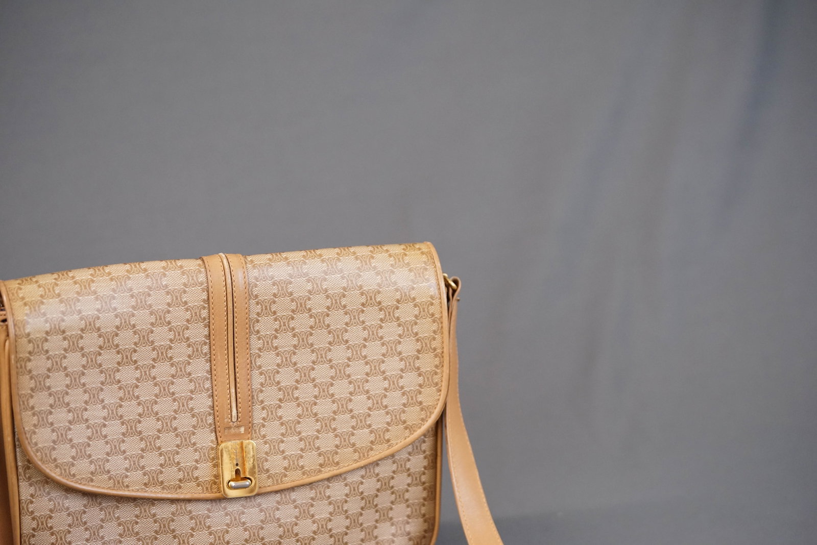 CELINE MACADAM SHOULDER BAG - 5