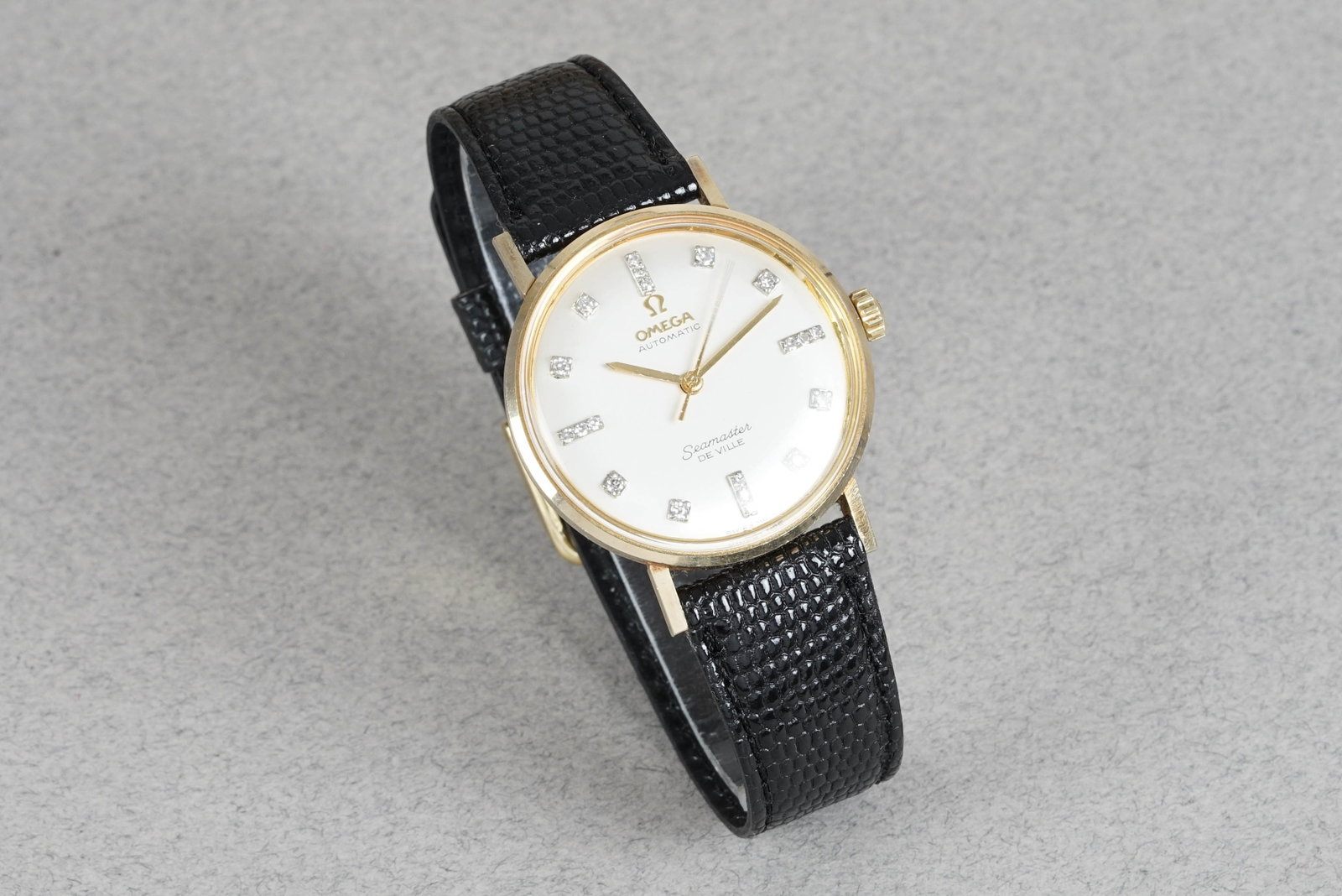 OMEGA SEAMASTER DIMAOND SET 14CT GOLD WRISTWATCH - 2