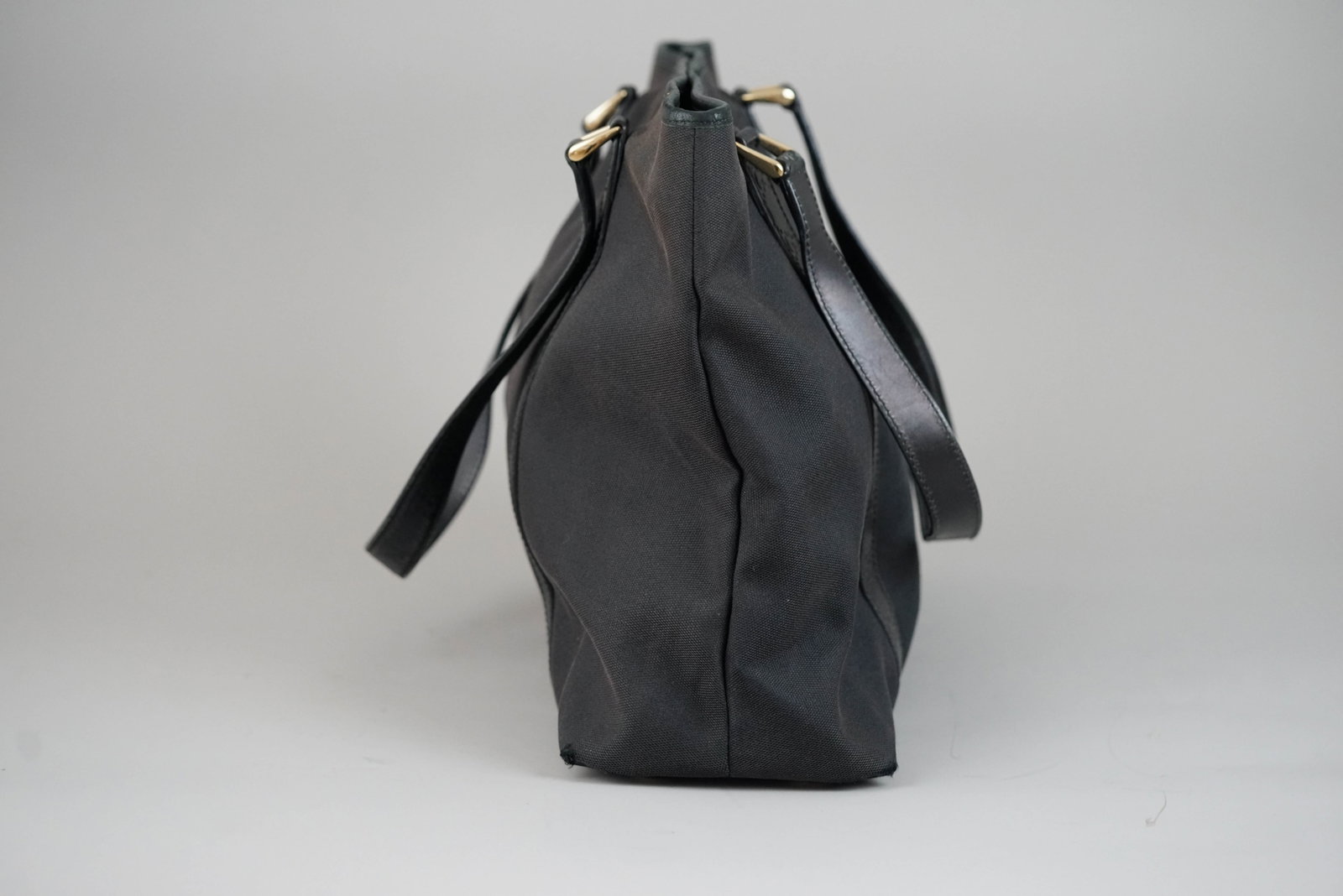 GUCCI GUCCISSIMA TOTE BAG CANVAS LEATHER 204991 BLACK - 4