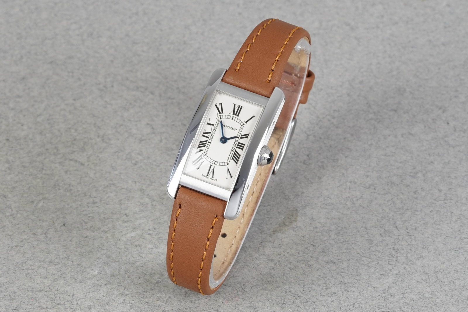 CARTIER TANK AMERICAINE 18CT WHITE GOLD W/ PAPERS REF. W2601956 CIRCA 2004 - 2