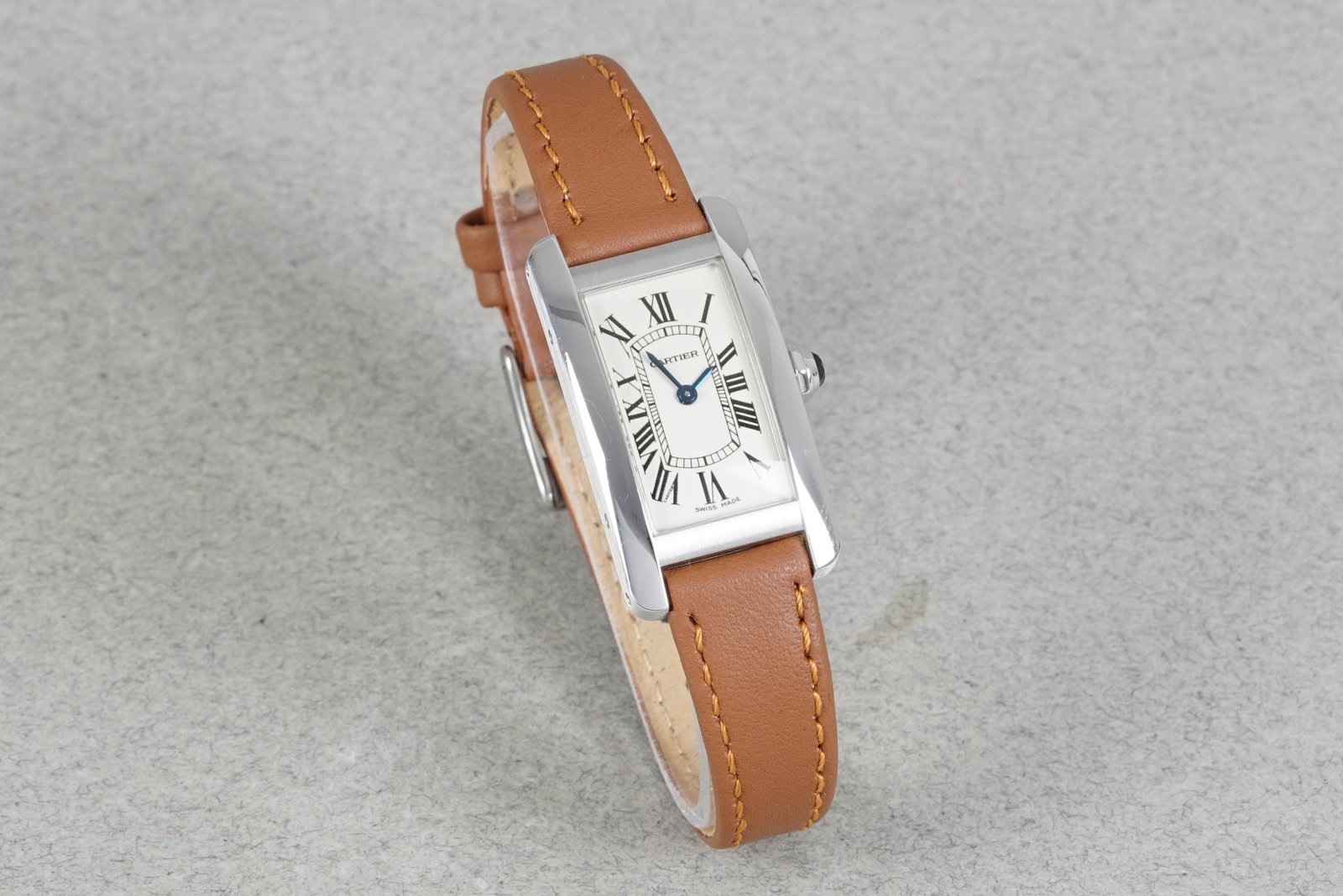 CARTIER TANK AMERICAINE 18CT WHITE GOLD W/ PAPERS REF. W2601956 CIRCA 2004 - 3