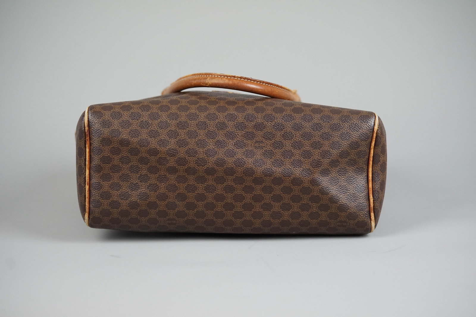CELINE MACADAM HANDBAG BROWN - 10