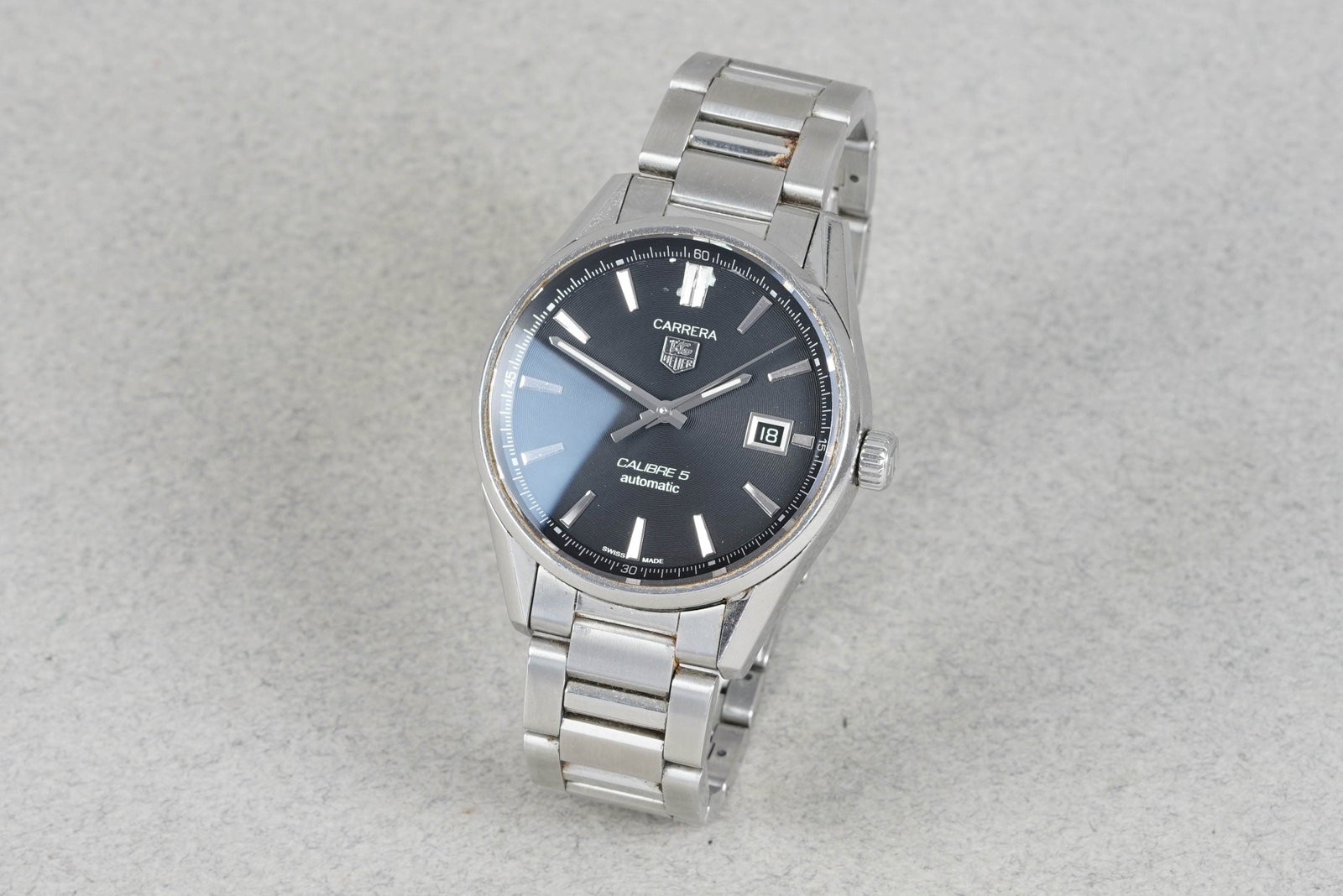 TAG HEUER CARRERA CALIBRE 5 W/ BOX & GUARANTEE CARD REF. WAR211A-2 - 2