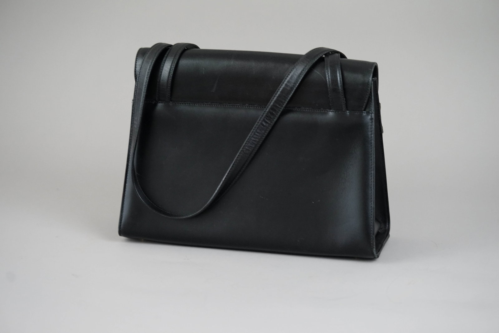 SALVATORE FERRAGAMO VARA SHOULDER BAG LEATHER BLACK - 7