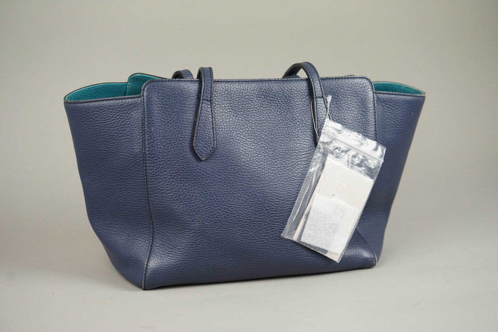 GUCCI SWING TOTE BAG LEATHER 525040 NAVY - 7