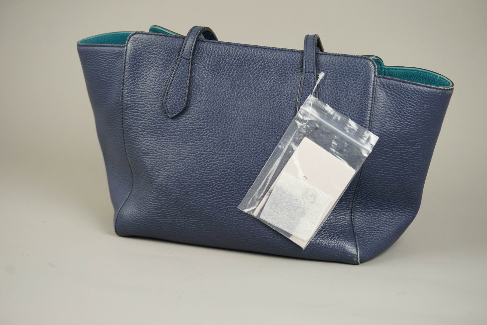 GUCCI SWING TOTE BAG LEATHER 525040 NAVY - 8