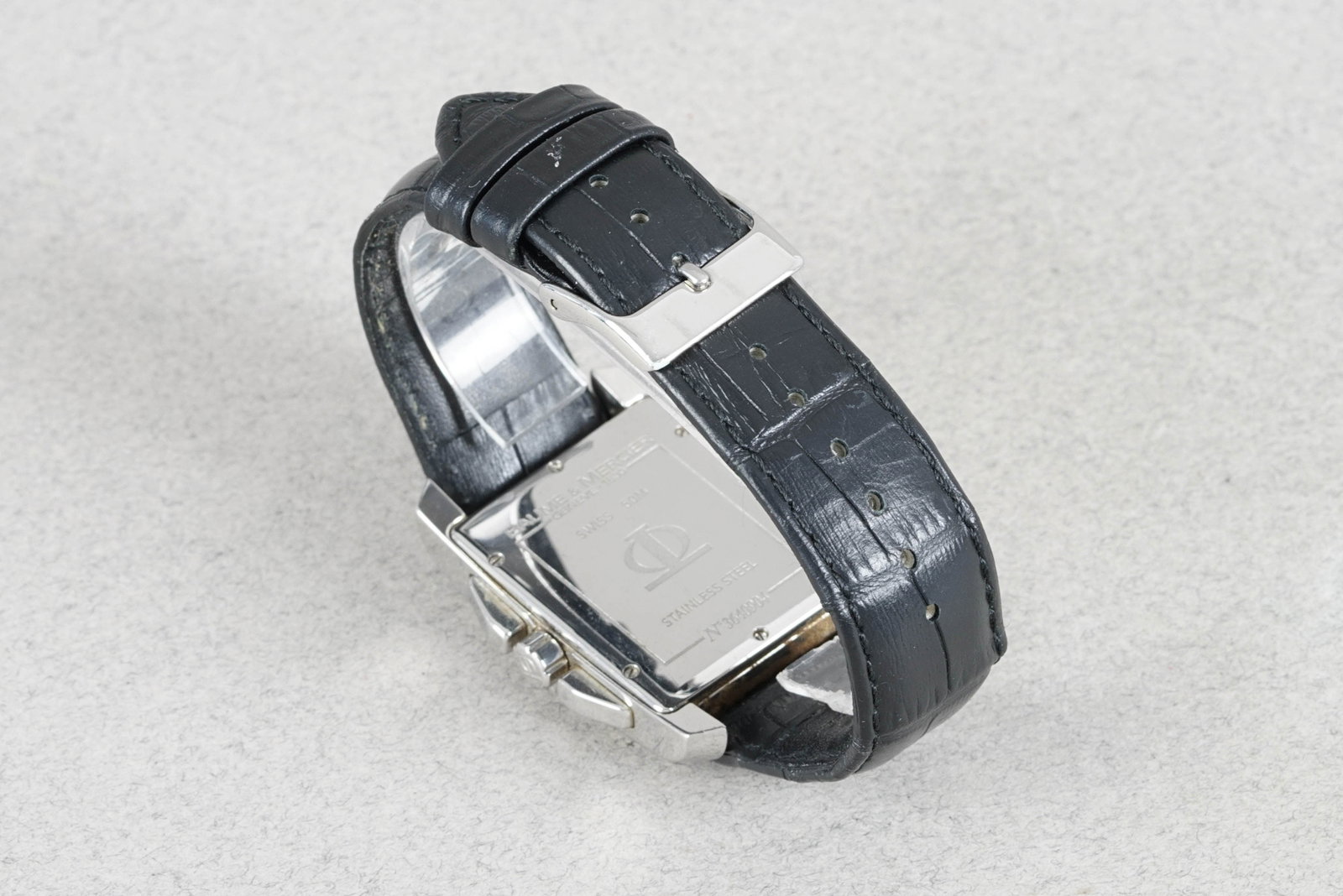 BAUME & MERCIER HAMPTON CHRONOGRAPH W/ BOX & GUARANTE CARD - 4