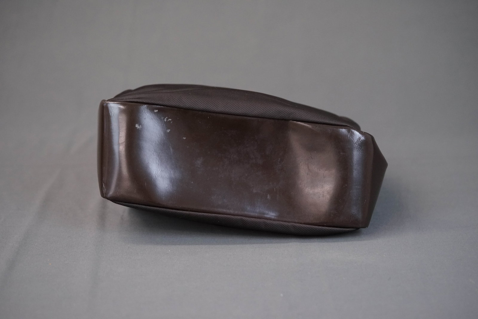 GUCCI BAMBOO BROWN NYLON HANDBAG 0575 - 11
