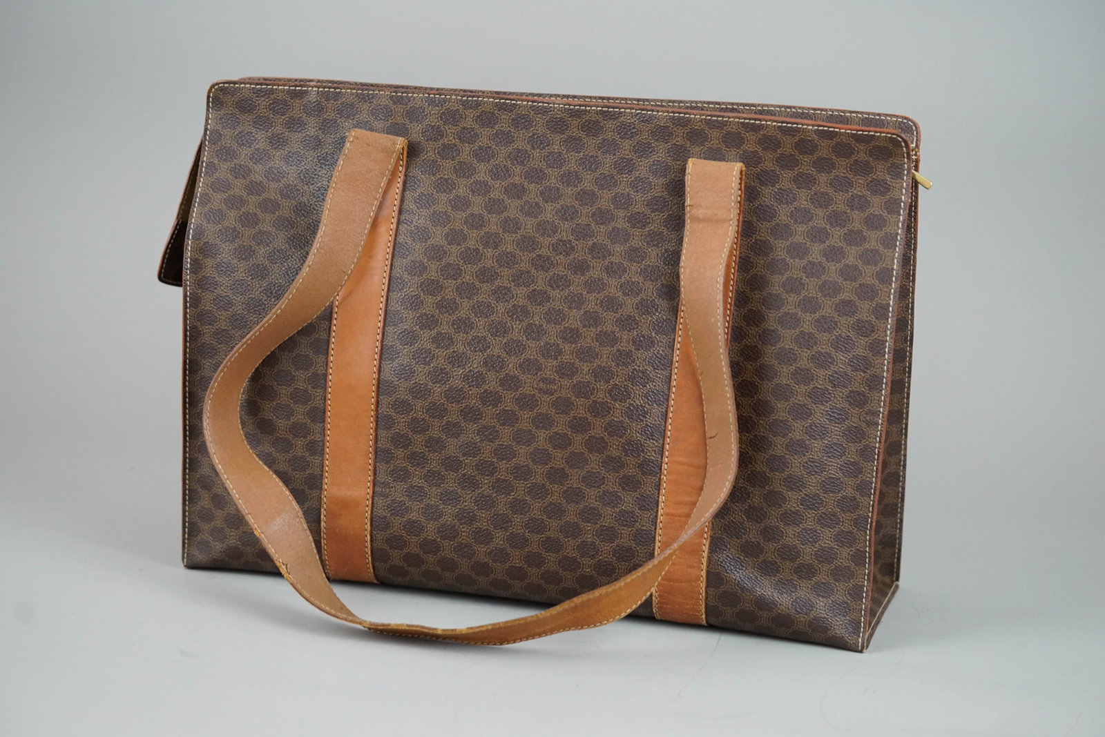 CELINE MACADAM TOTE BAG BROWN - 7