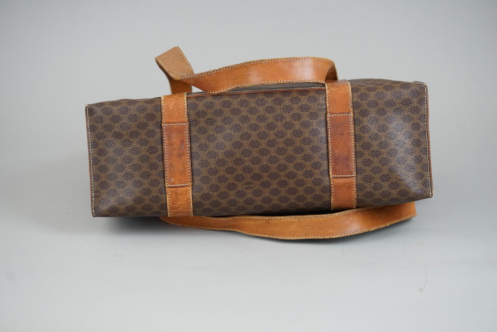 CELINE MACADAM TOTE BAG BROWN - 9