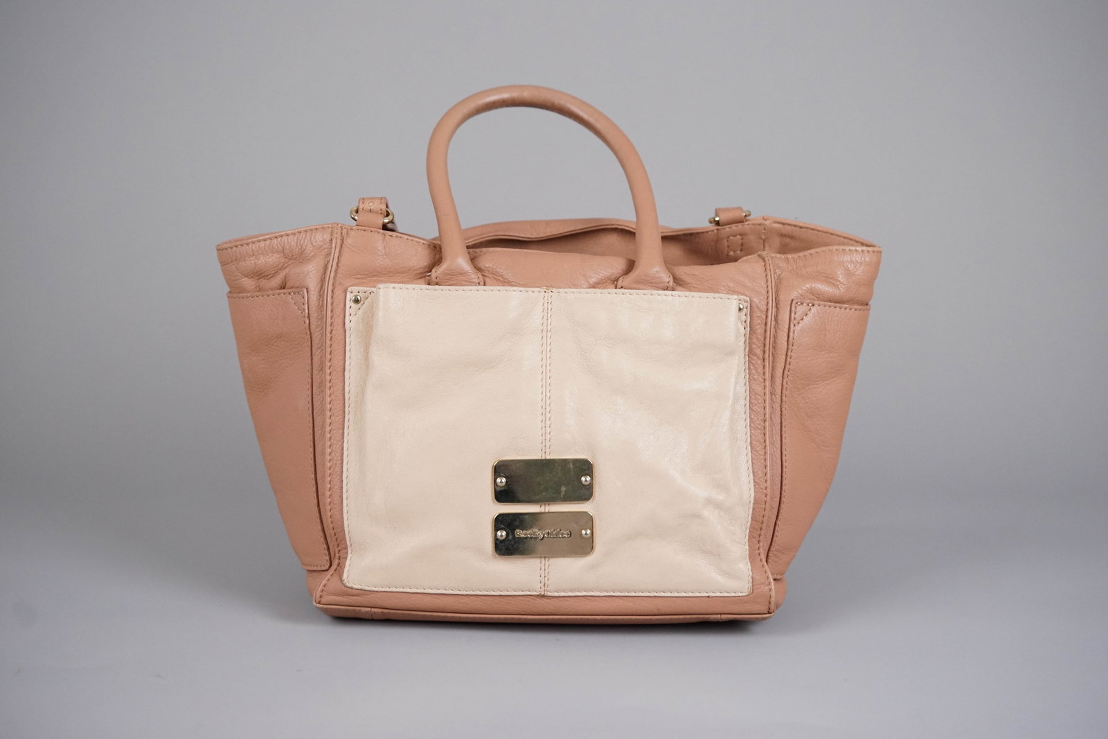 SEE BY CHLOE TWO TONE LEATHER HANDBAG - 2