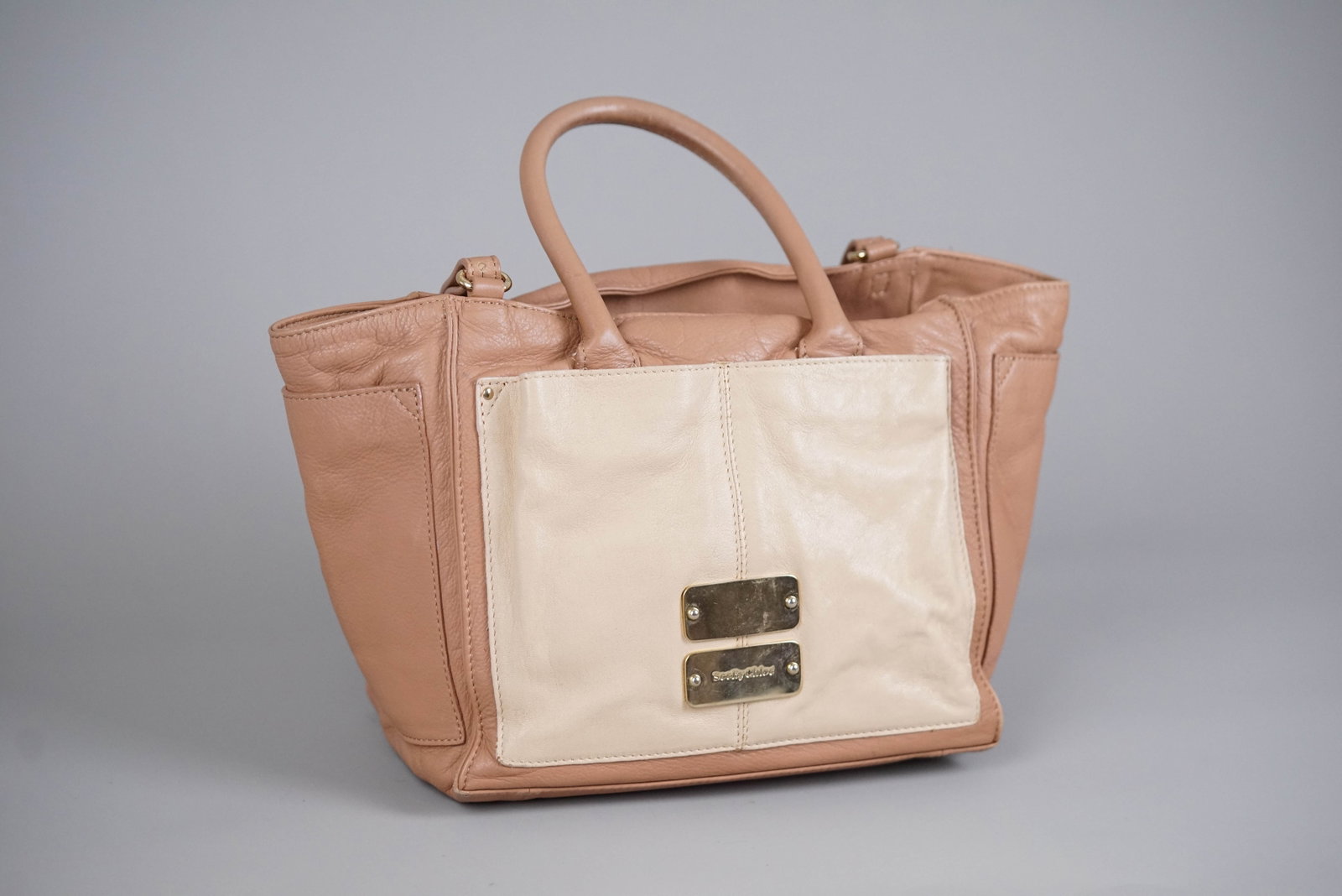 SEE BY CHLOE TWO TONE LEATHER HANDBAG - 3