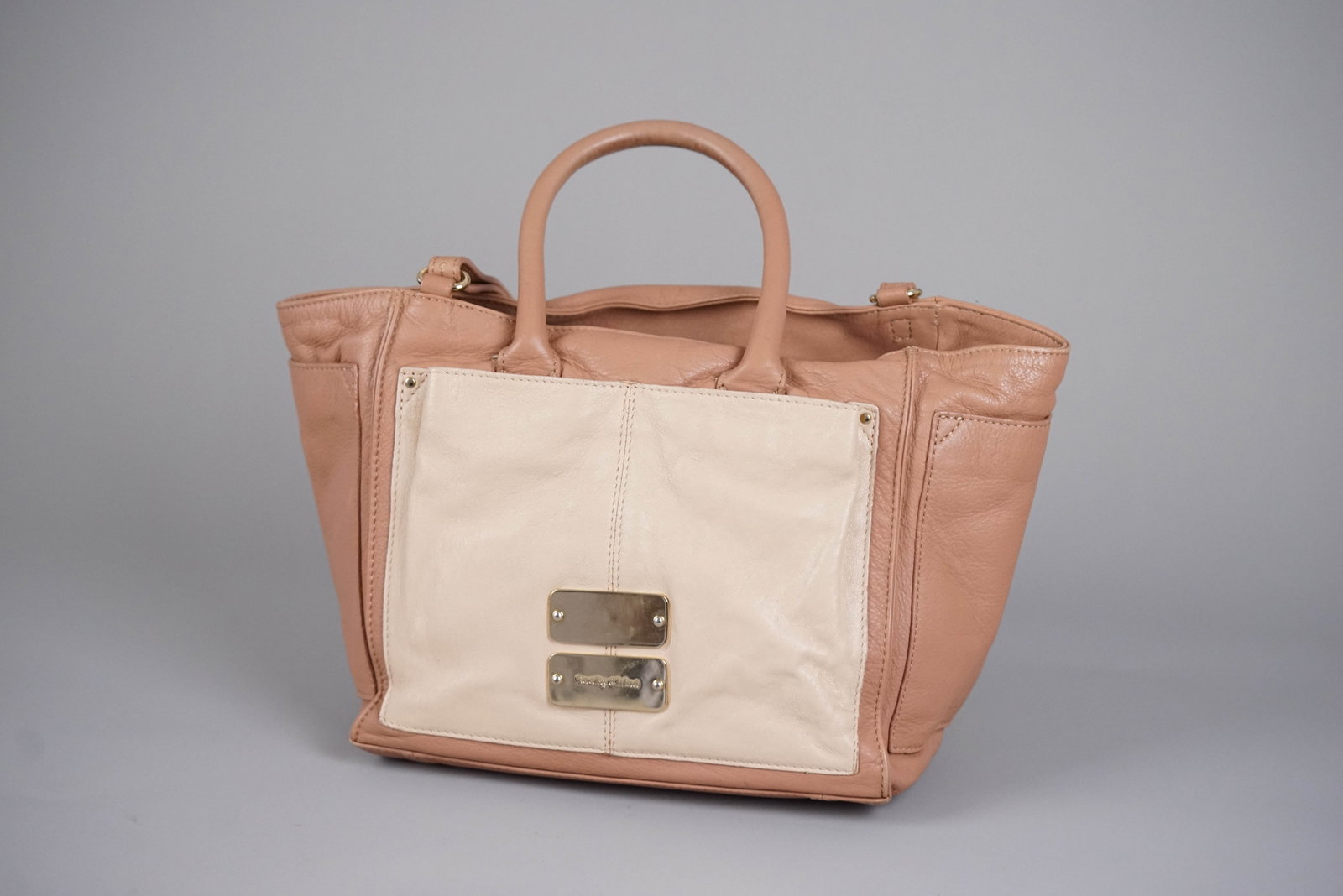 SEE BY CHLOE TWO TONE LEATHER HANDBAG - 4