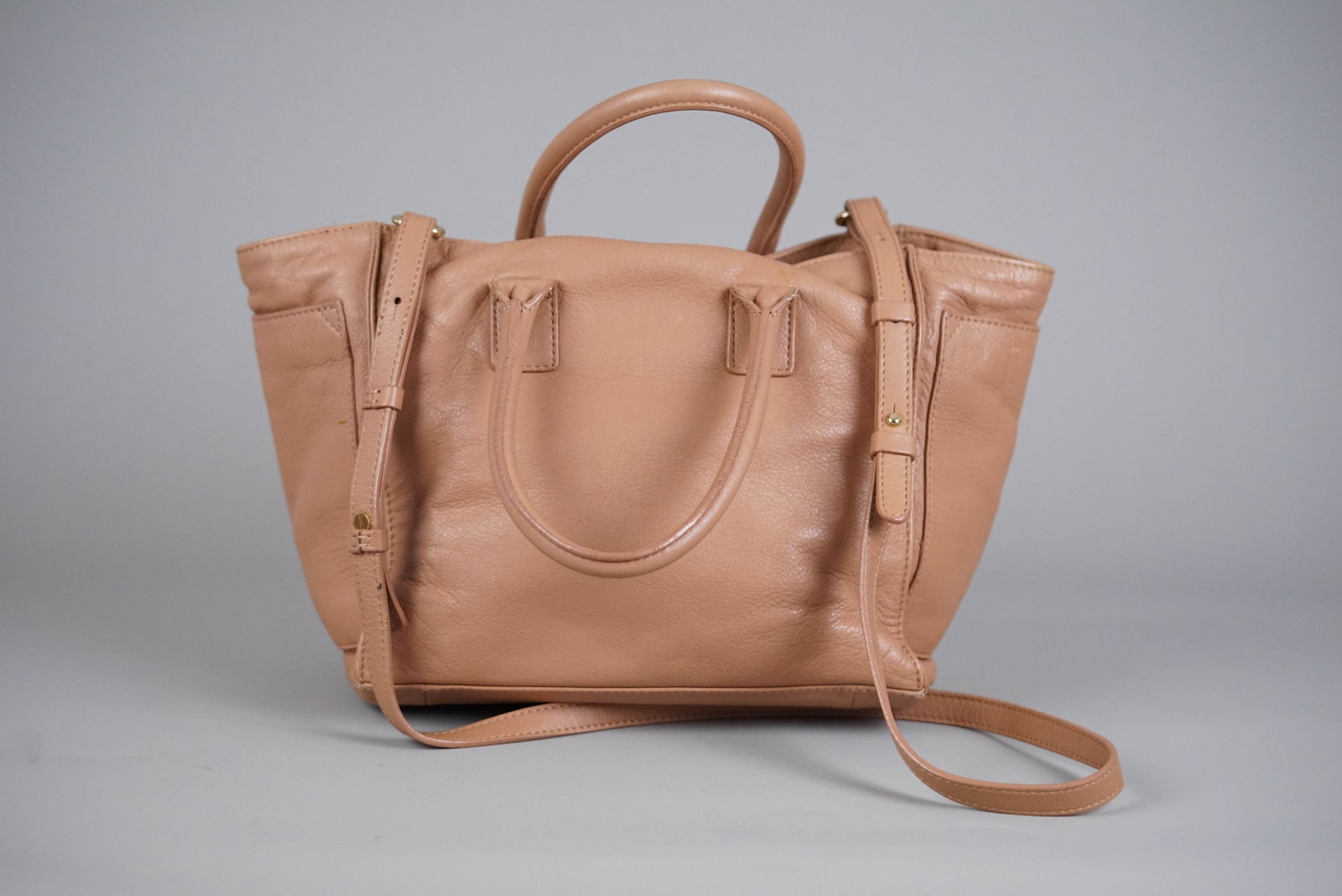 SEE BY CHLOE TWO TONE LEATHER HANDBAG - 8