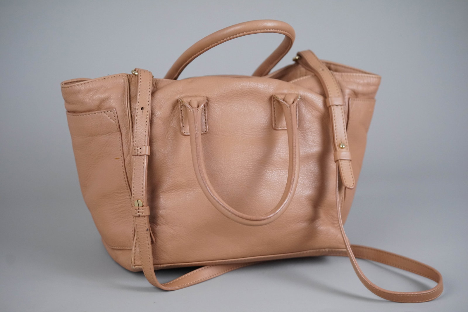 SEE BY CHLOE TWO TONE LEATHER HANDBAG - 9