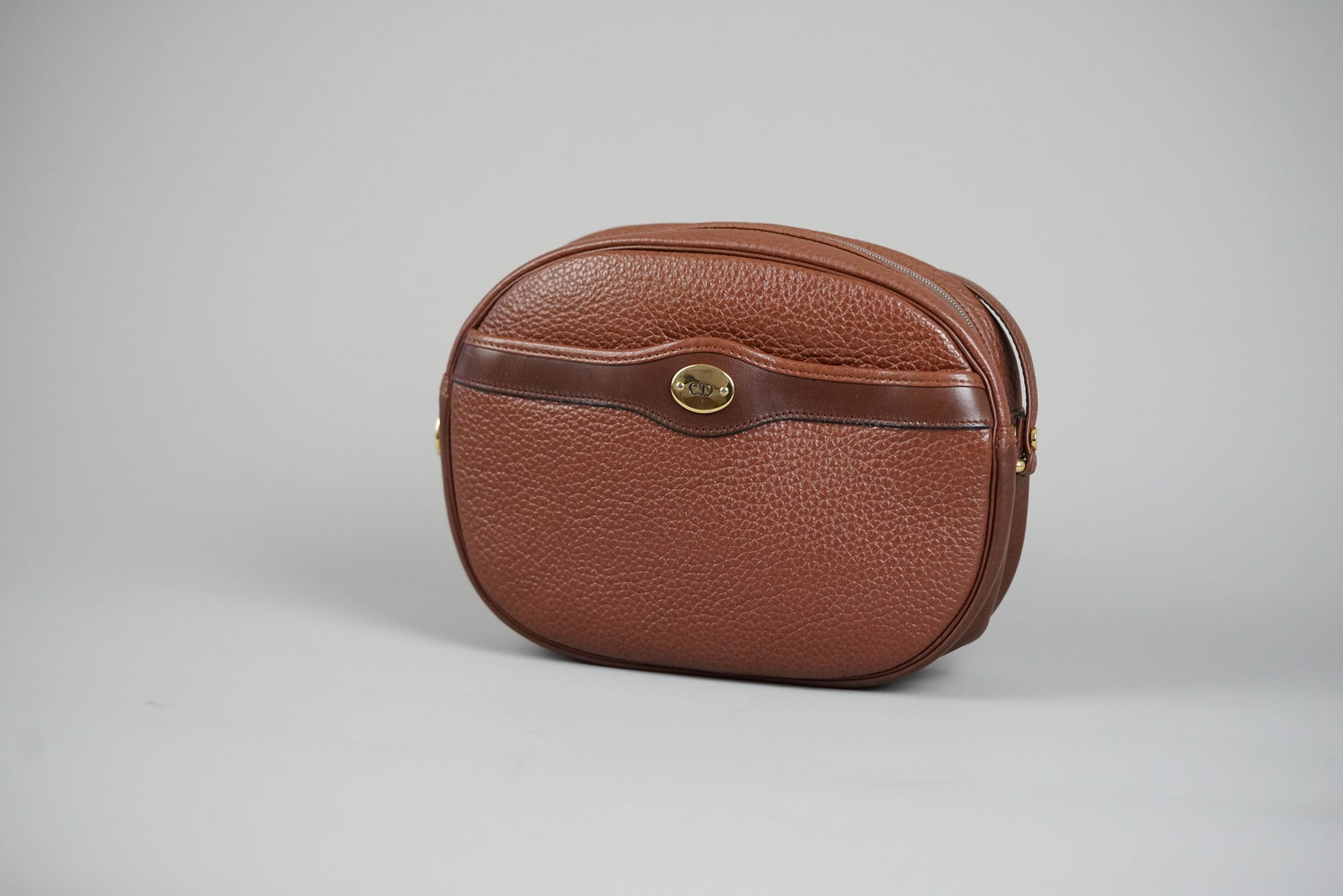 DIOR SHOULDER BAG LEATHER BROWN CHARM - 3