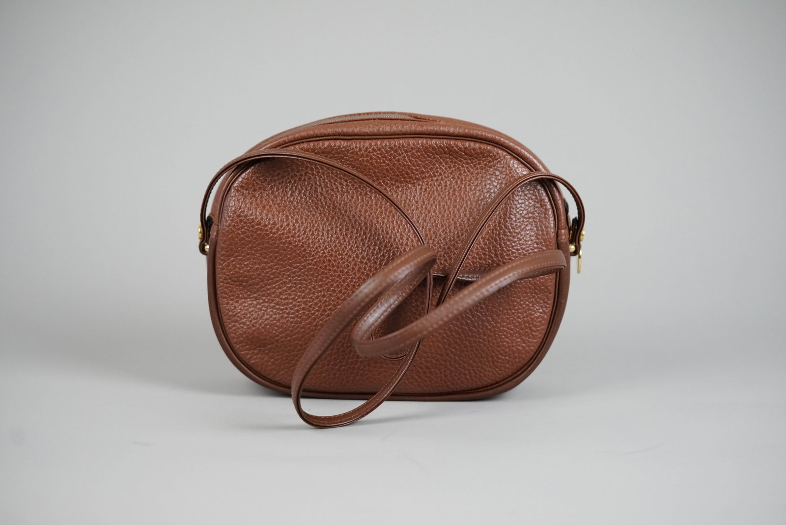 DIOR SHOULDER BAG LEATHER BROWN CHARM - 5