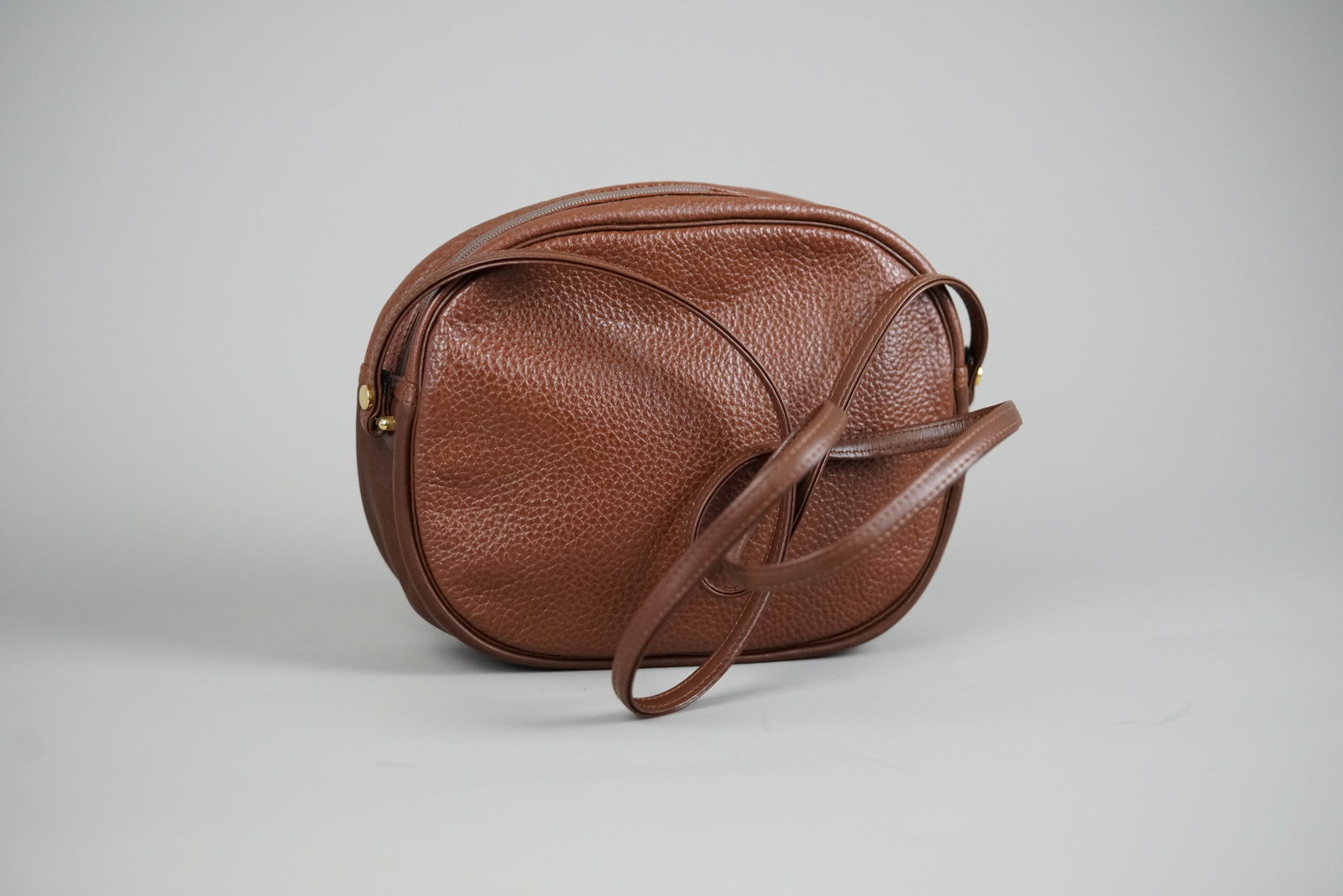 DIOR SHOULDER BAG LEATHER BROWN CHARM - 6