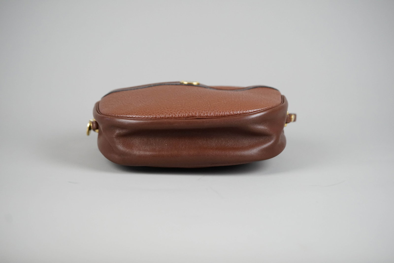 DIOR SHOULDER BAG LEATHER BROWN CHARM - 9
