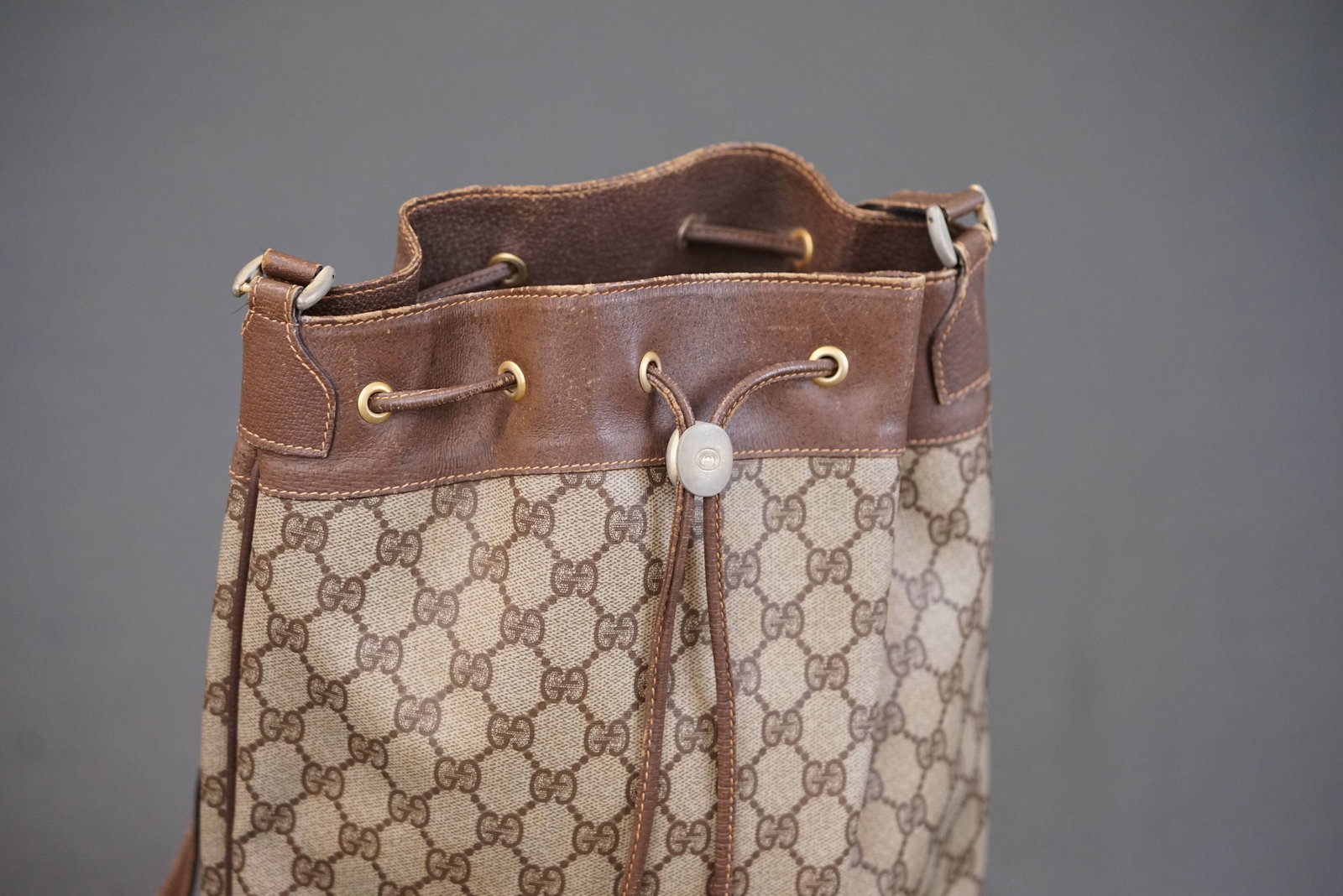 GUCCI BROWN SHOULDER BAG 085 - 4