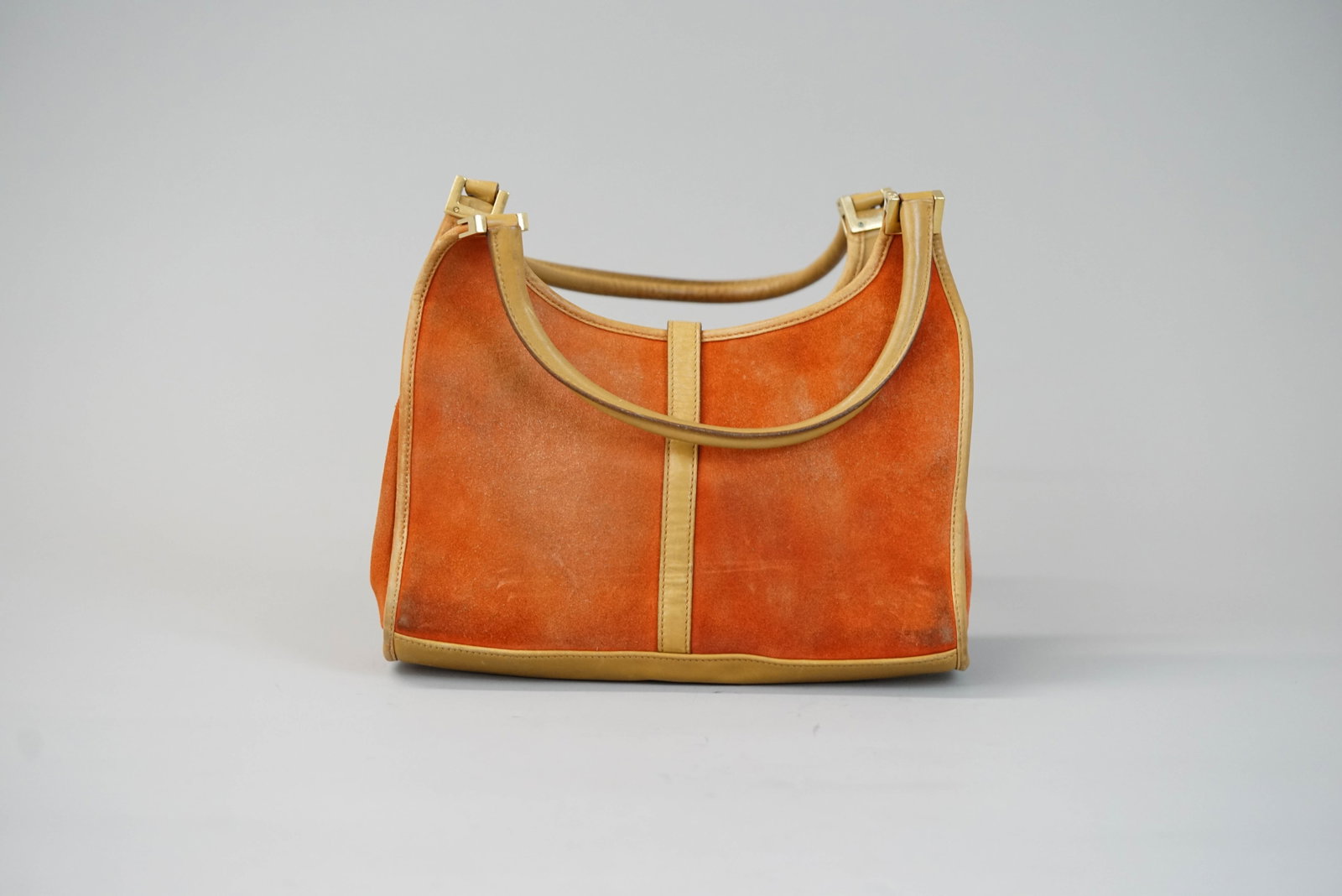 GUCCI JACKIE SUEDE AND LEATHER HANDBAG - 4