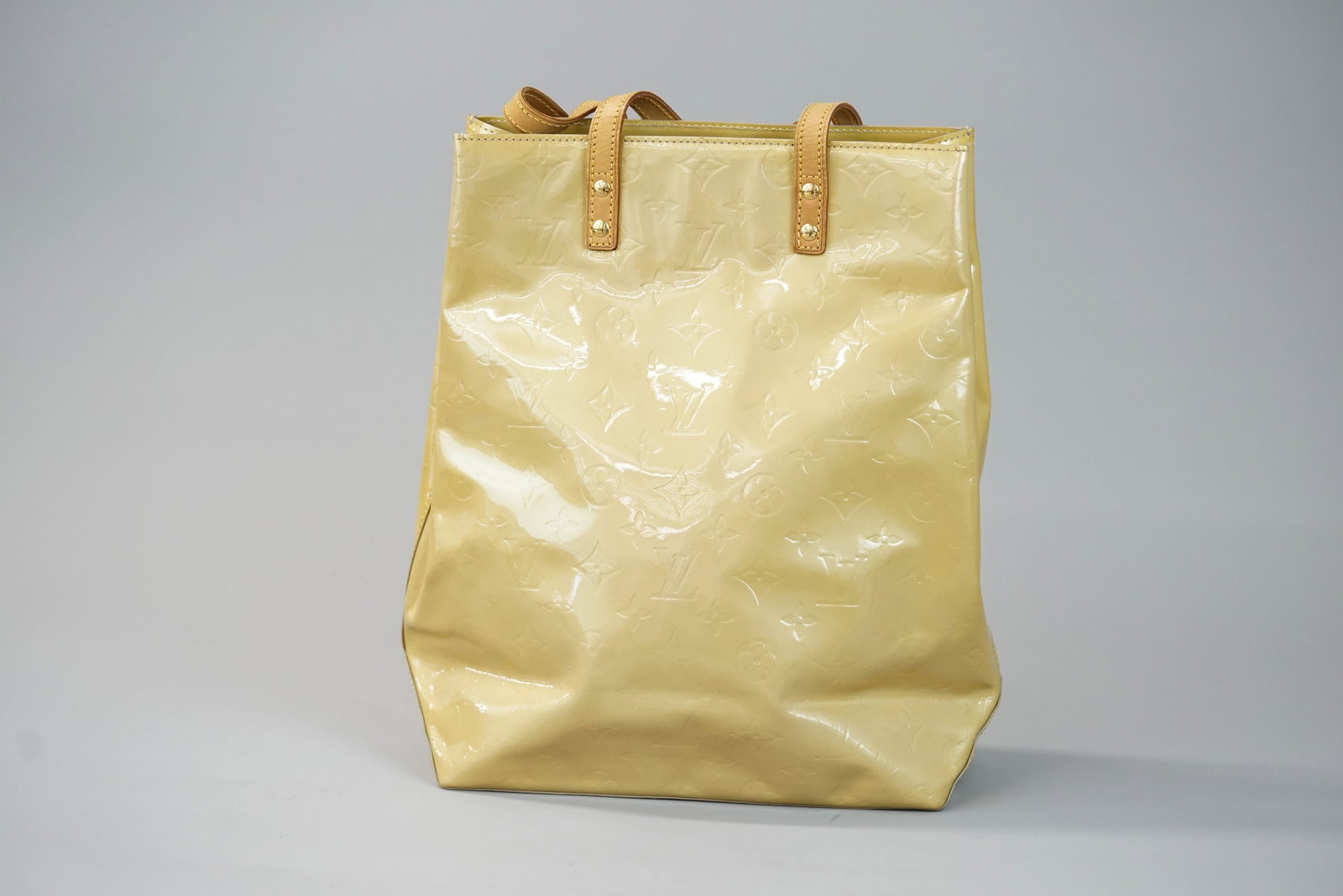 LOUIS VUITTON MONOGRAM EMBOSSED TOTE HANDBAG - 3