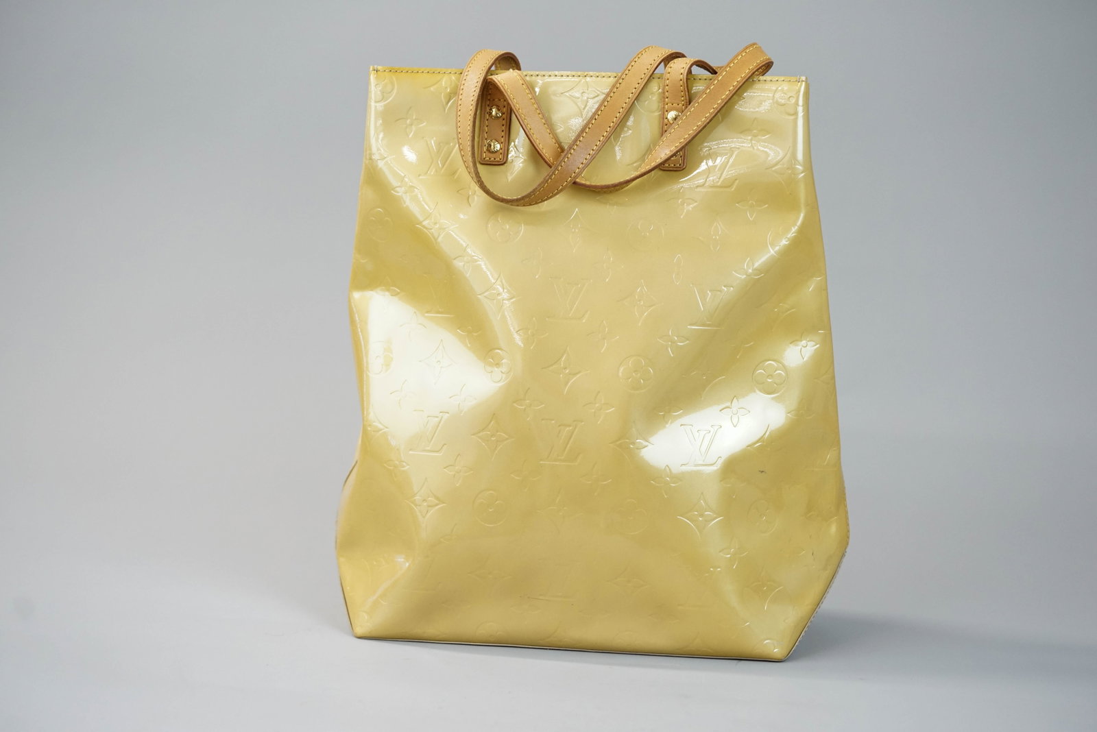 LOUIS VUITTON MONOGRAM EMBOSSED TOTE HANDBAG - 7