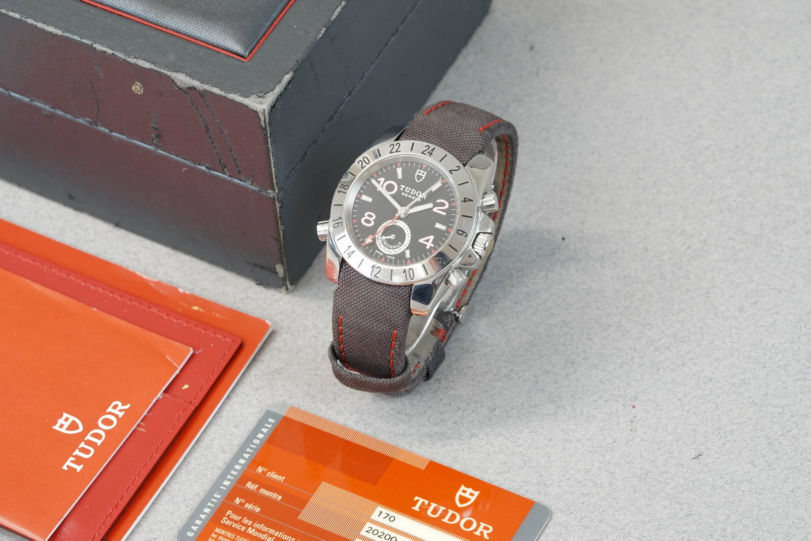 TUDOR SPORT AERONAUT W/ BOX & GUARANTEE CARD REF. 20200 CIRCA 2010 - 2