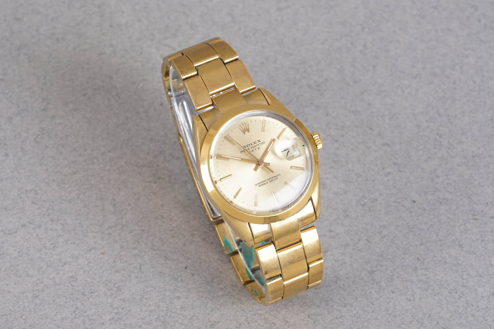 *NO RESERVE* ROLEX OYSTER PERPETUAL DATE W/ GUARANTEE PAPERS REF. 15505 CIRCA 1963 - 3
