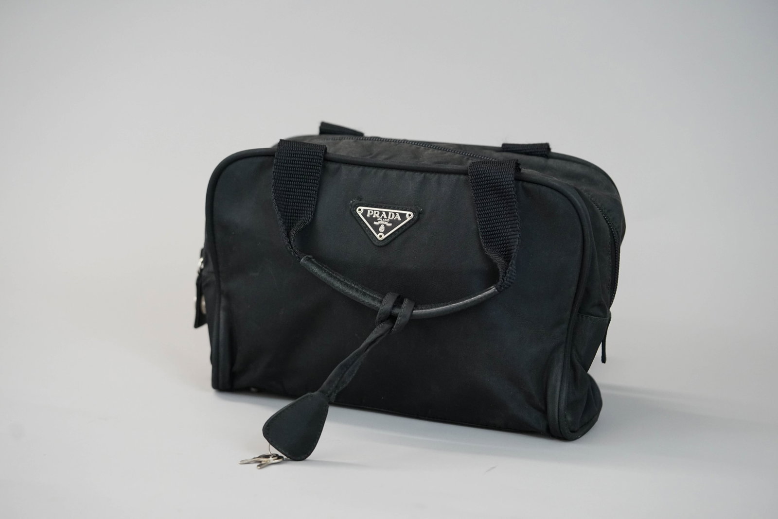 PRADA BLACK NYLON HANDBAG - 3
