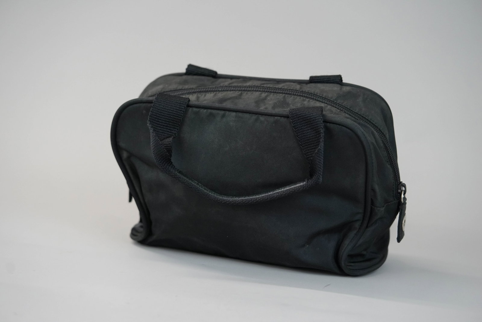 PRADA BLACK NYLON HANDBAG - 6