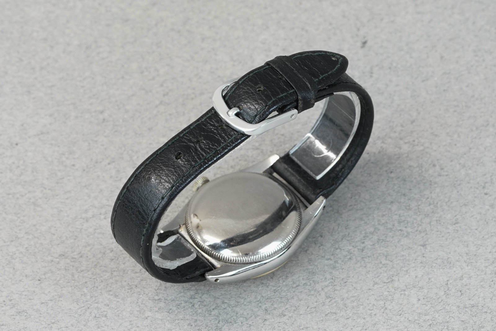 ROLEX OYSTER PERPETUAL 'BUBBLEBACK' STEEL & GOLD REF. 5015 CIRCA 1948 - 3