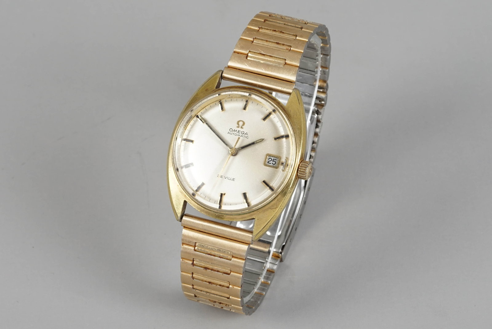 *NO RESERVE* OMEGA AUTOMATIC DE VILLE DATE GOLD PLATED WRISTWATCH (1 of 4)
