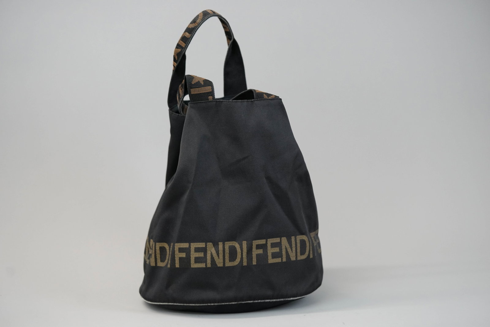 FENDI BROWN NYLON BAG - 2