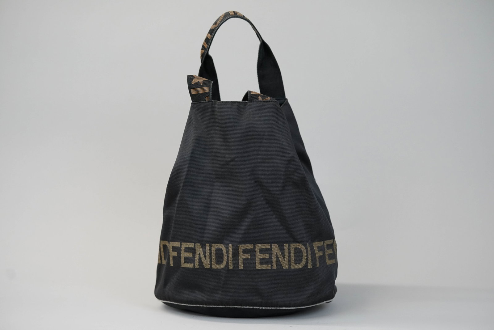 FENDI BROWN NYLON BAG - 3