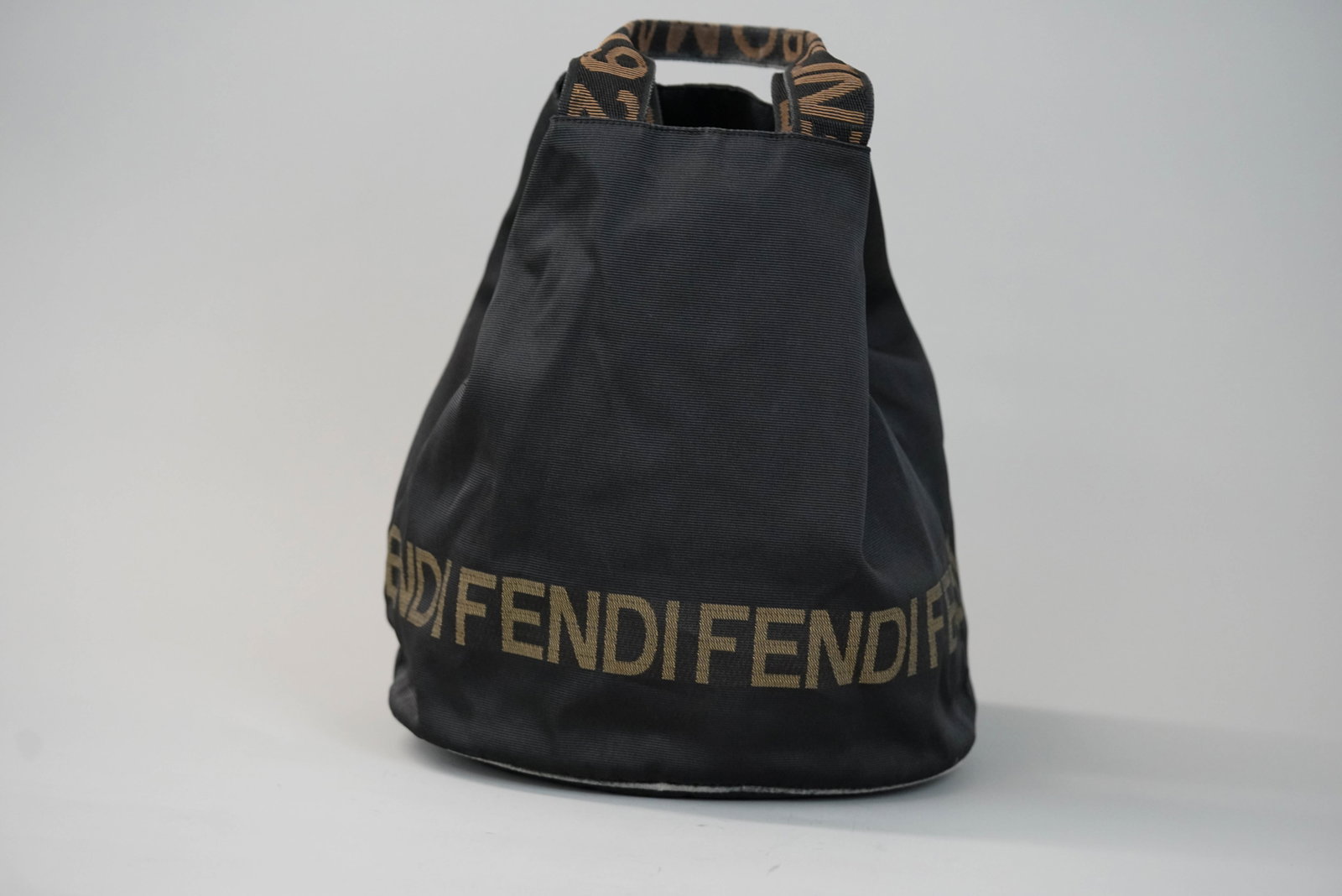 FENDI BROWN NYLON BAG - 7