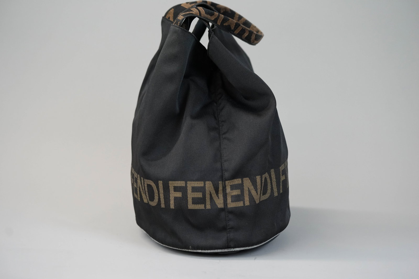 FENDI BROWN NYLON BAG - 8