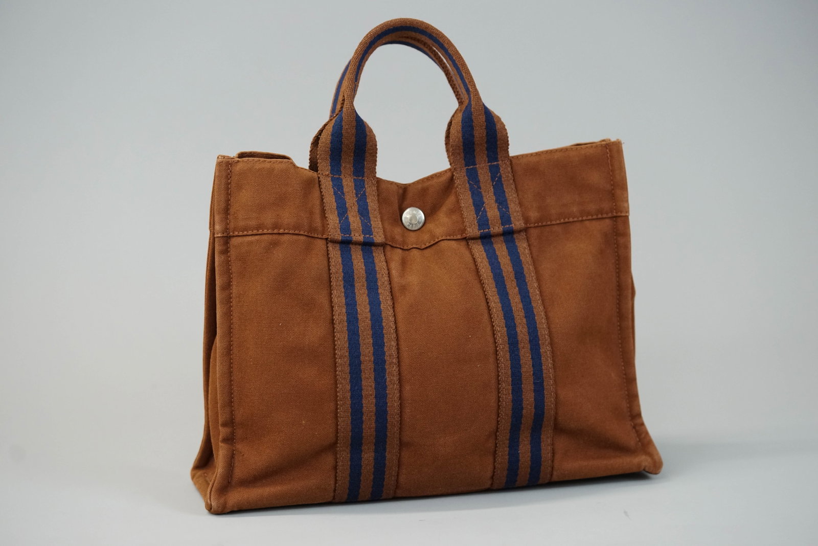 HERMES CANVAS HANDBAG - 6