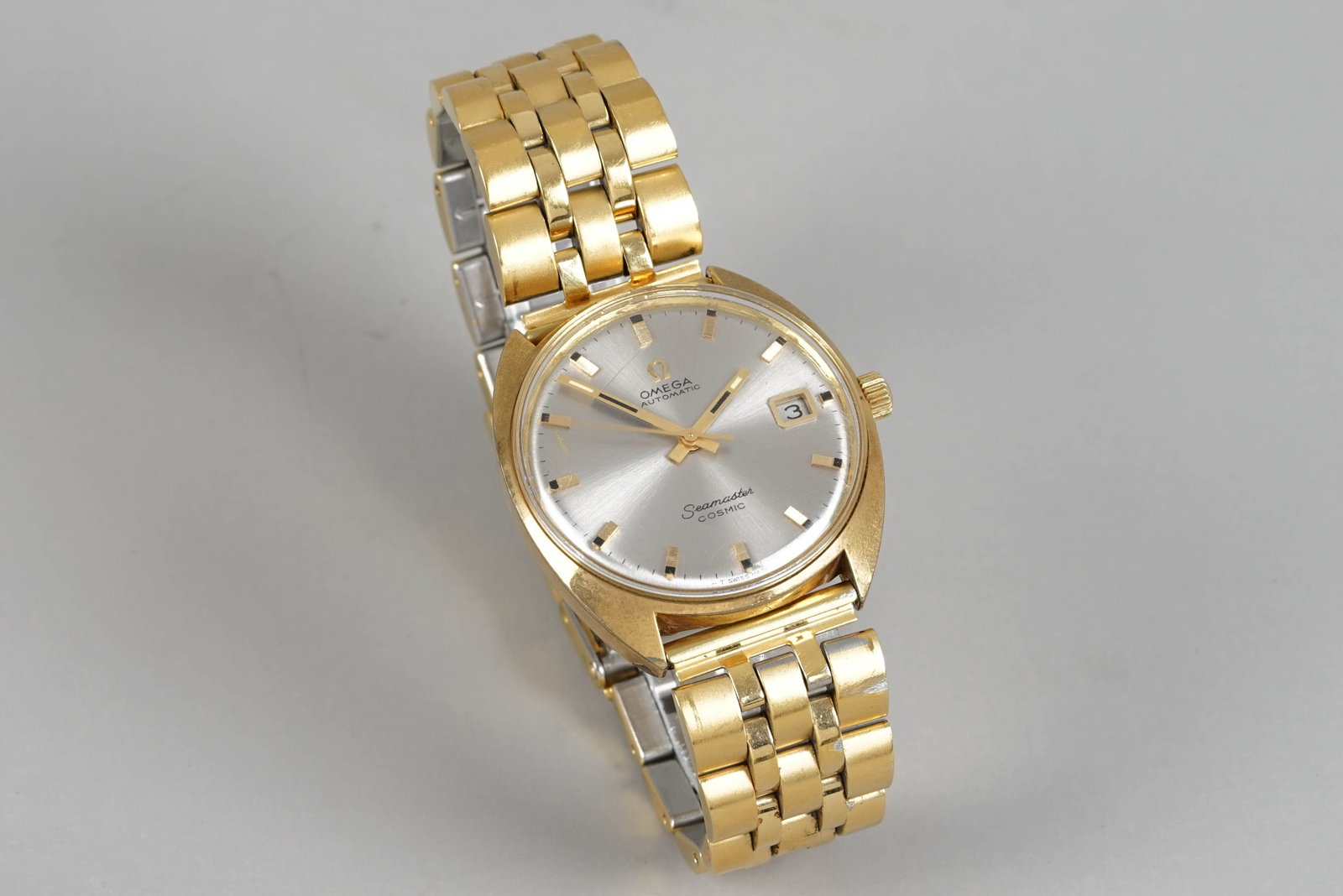 *NO RESERVE* OMEGA SEAMASTER COSMIC AUTOMATIC DATE GOLD PLATED WRISTWATCH - 2
