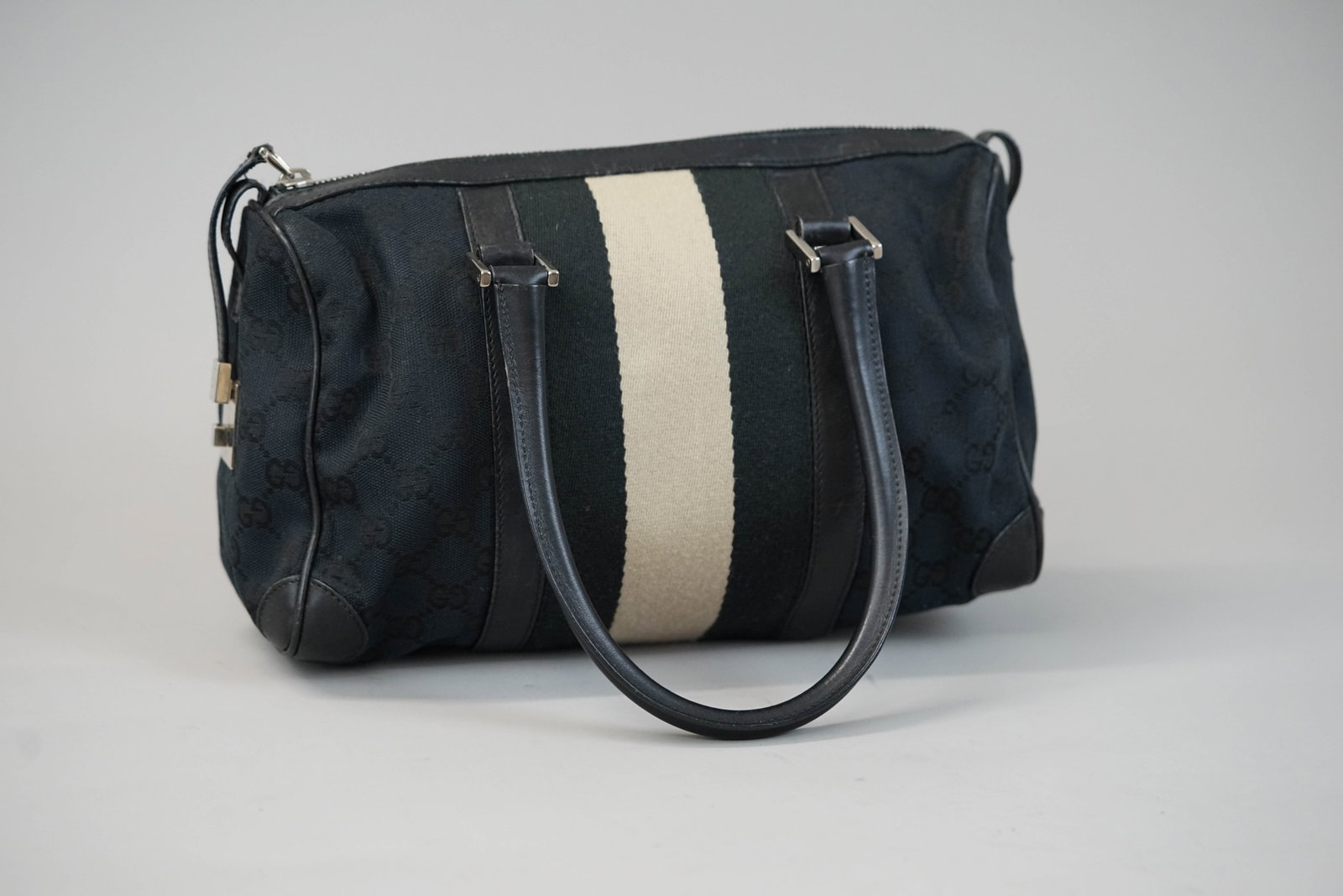 GUCCI TWO TONE HANDBAG - 6