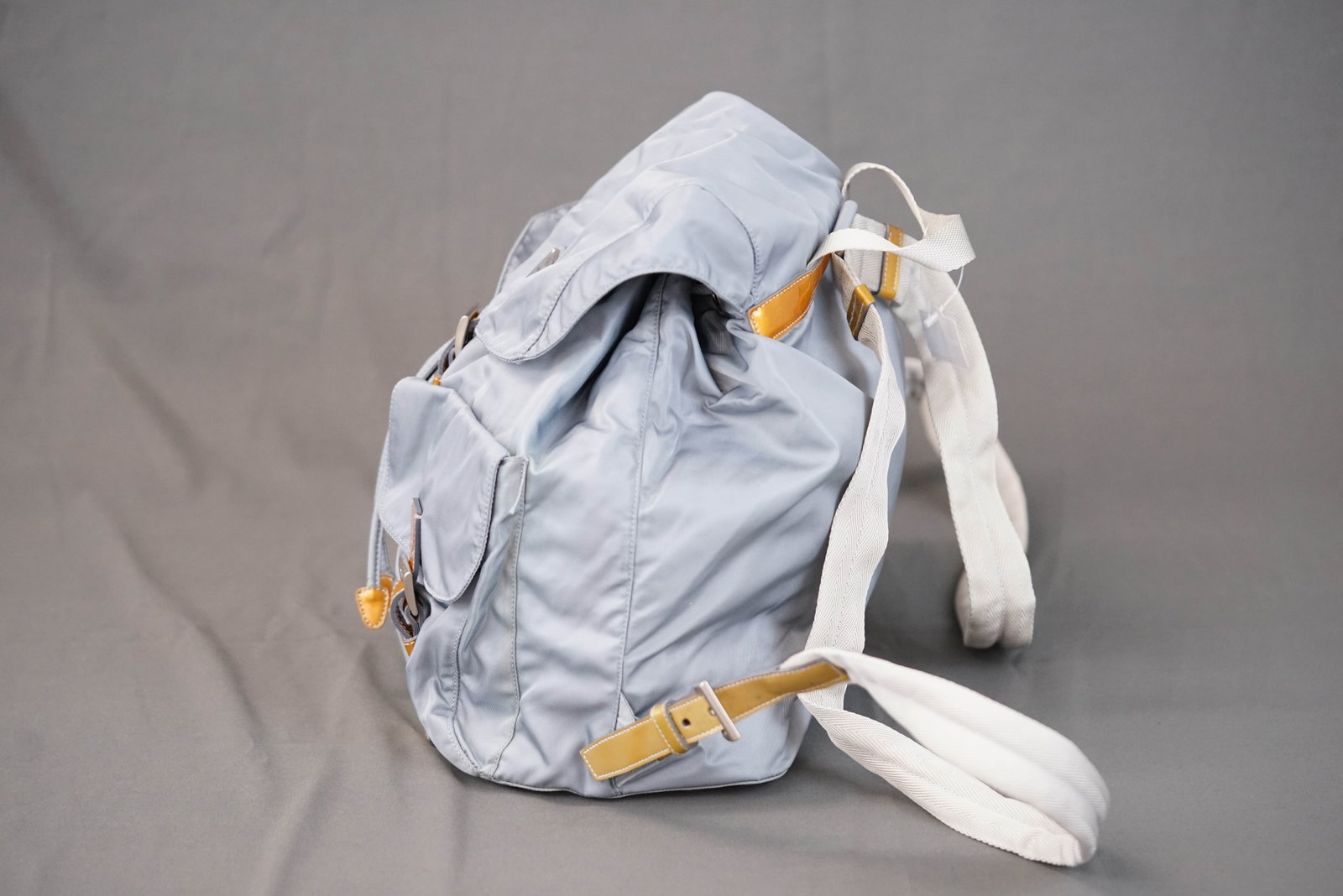 *NO RESERVE* PRADA POCONO BLUE GALA NYLON BACKPACK - 7