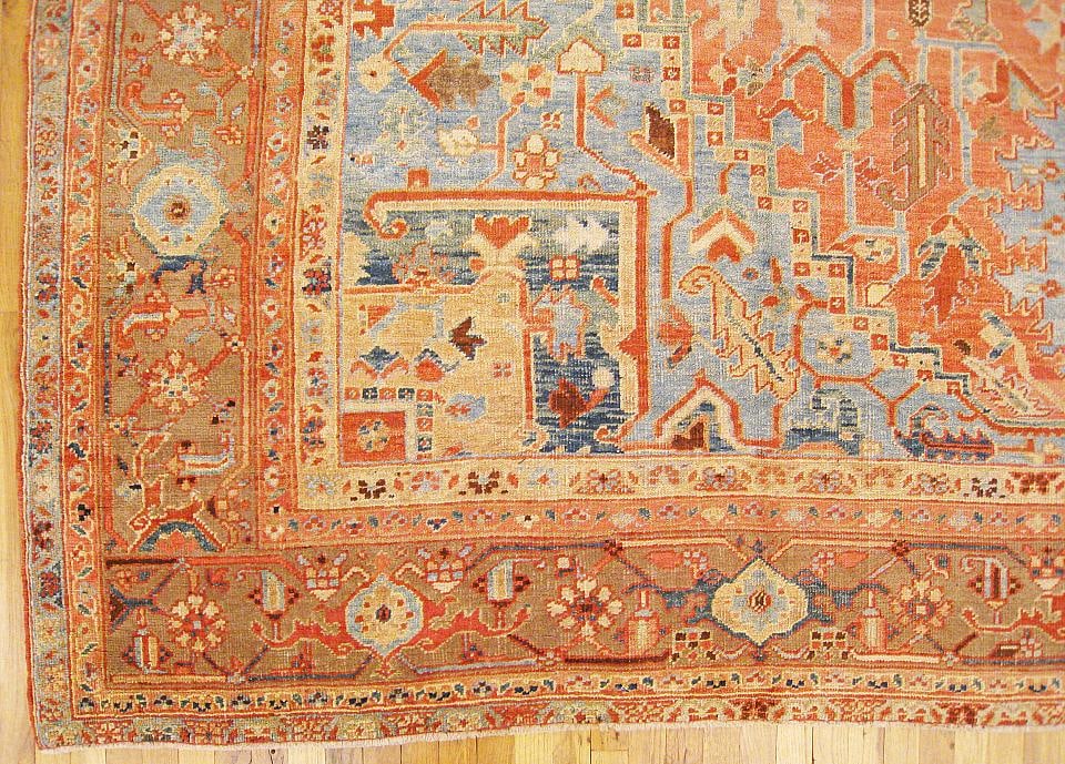 Antique Persian Serapi Rug 18'0" H x 11'2" W - 3