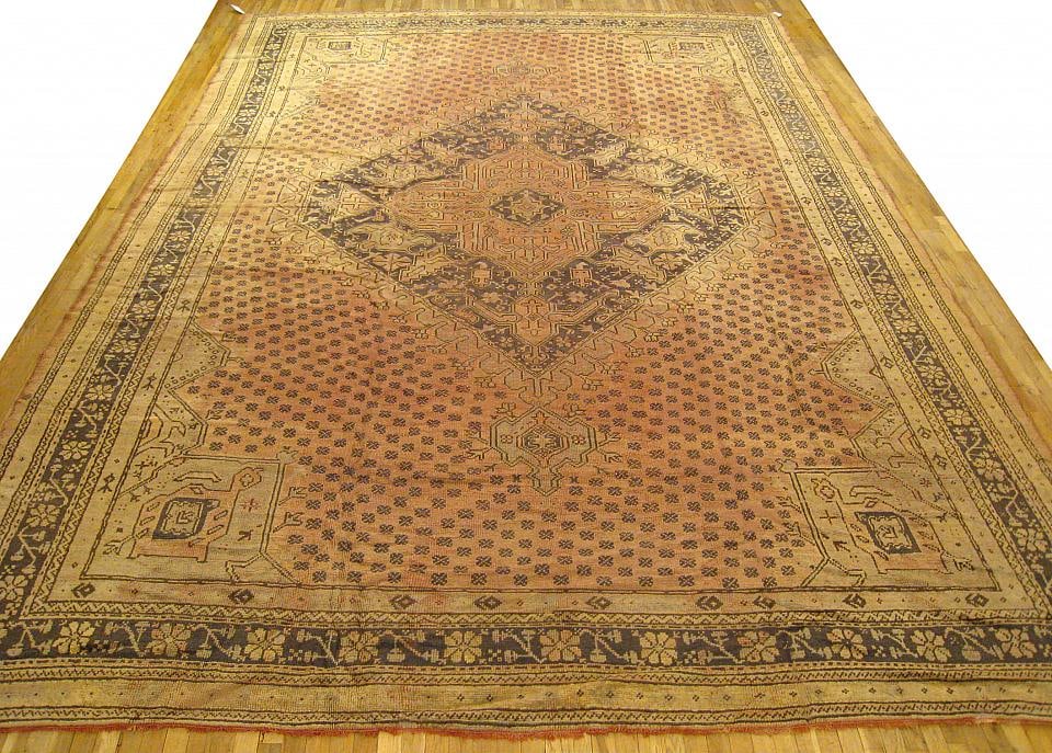 Vintage Turkish Oushak Rug 17'0" H x 12'0" W - 2