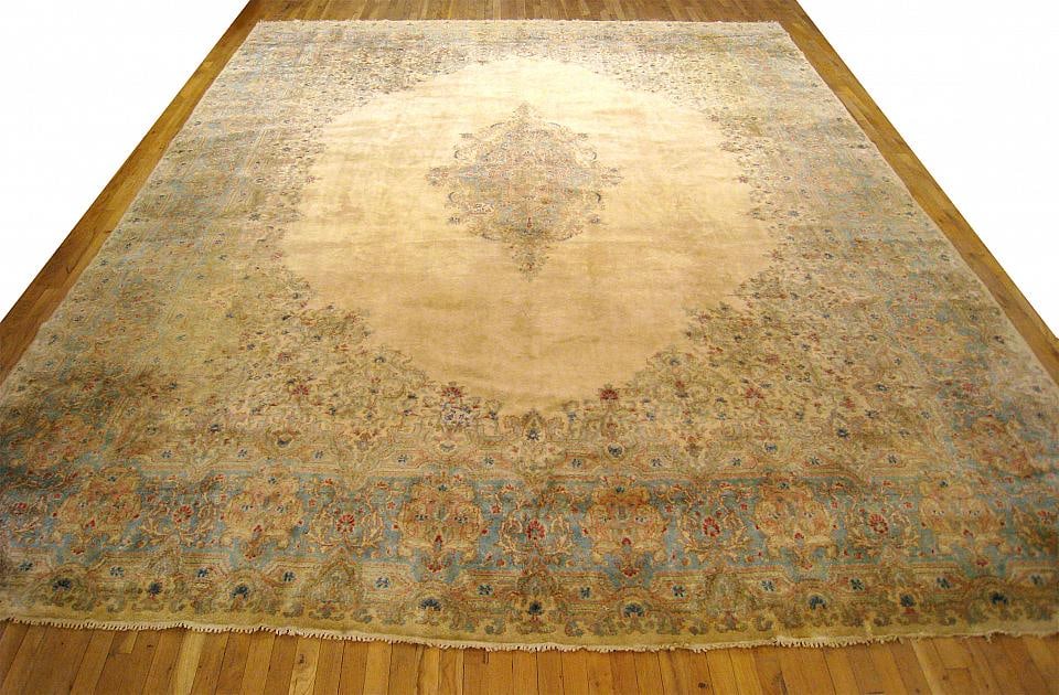 Vintage Persian Kerman Rug 15'4" H x 11'6" W - 2