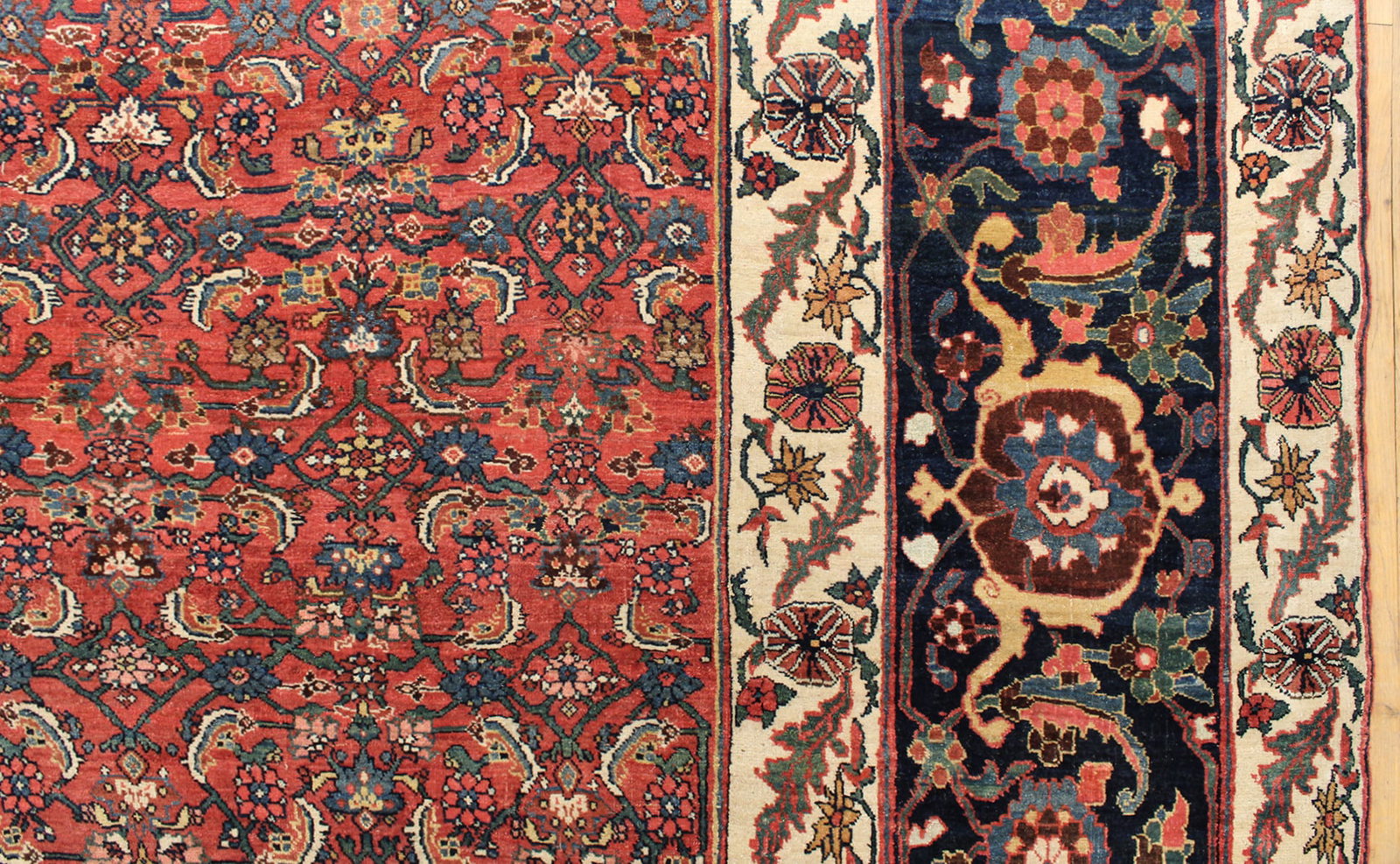 Antique Persian Bidjar Rug 14'4" H x 11'3" W - 5