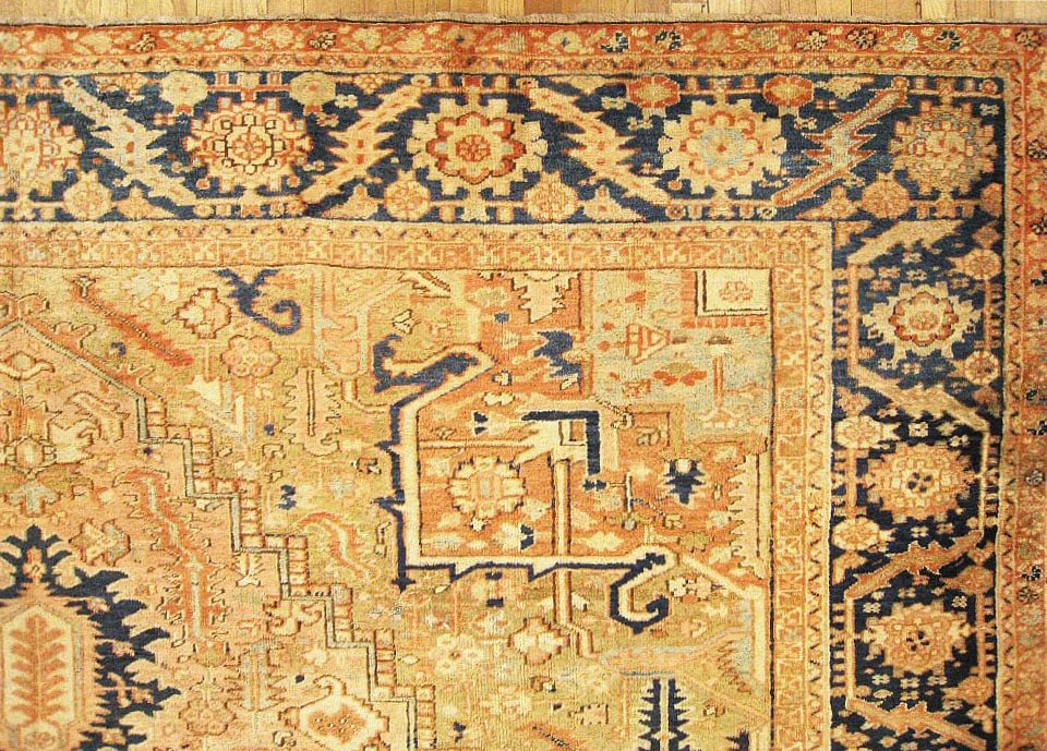 Antique Persian Heriz Rug 13'6" H x 11'0" W - 7