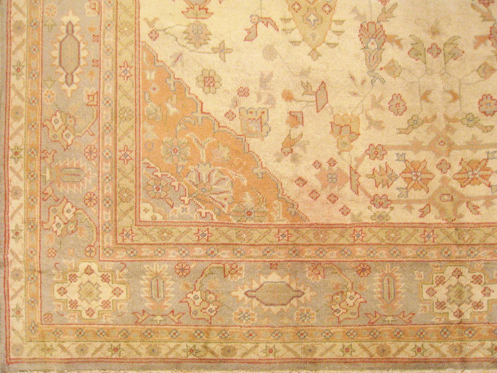 Antique Turkish Oushak Rug 13'4" H x 9'6" W - 3