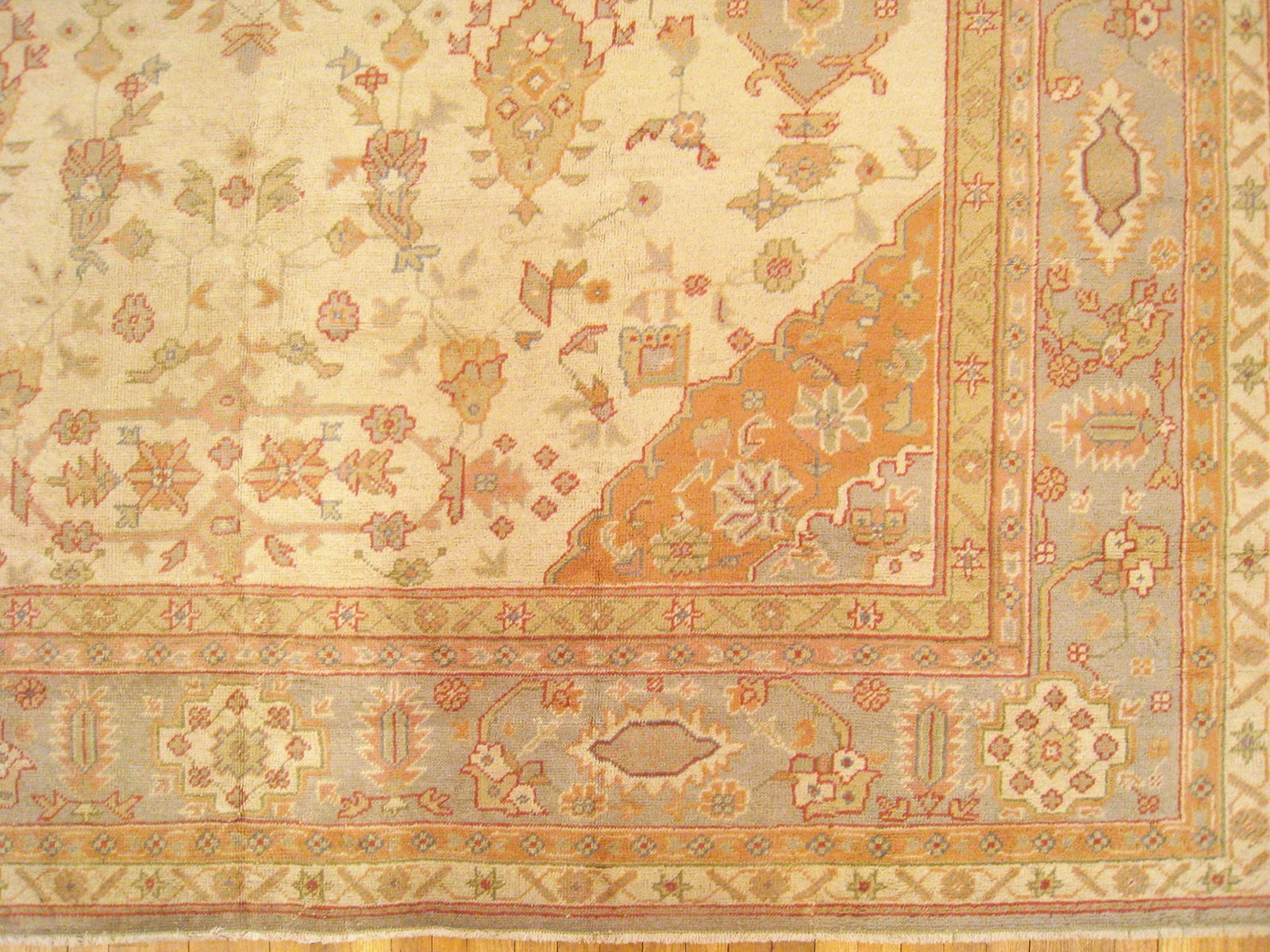 Antique Turkish Oushak Rug 13'4" H x 9'6" W - 4